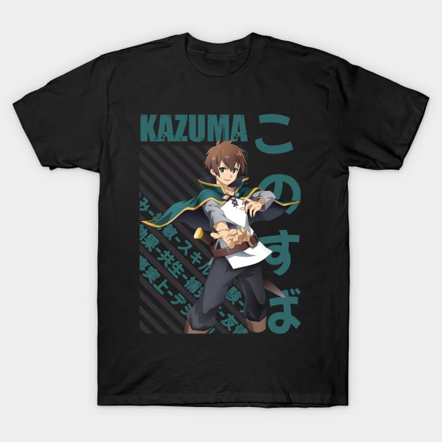 Konosuba - Kazuma Satou #01 T-Shirt by Recup-Tout